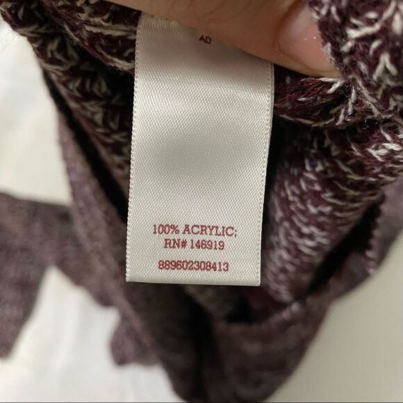 SO Women’s Knit Lace Up Back Long Sleeve Sweater - Picture 4 of 4